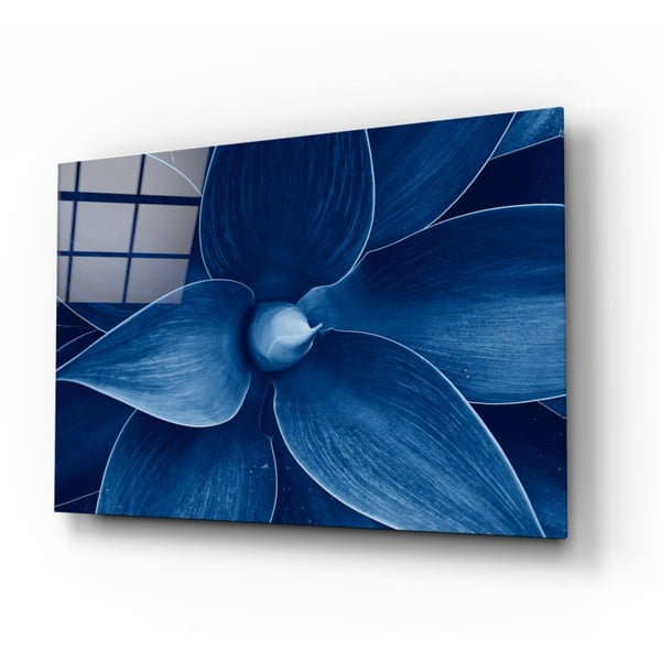 Pittura su vetro , 72 x 46 cm Makro Flower - Insigne
