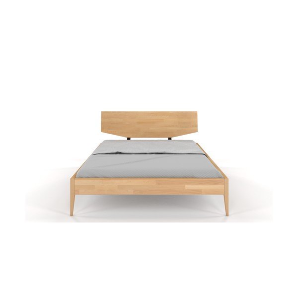 Letto matrimoniale in legno di faggio 140 x 200 cm Sund - Skandica-image-2