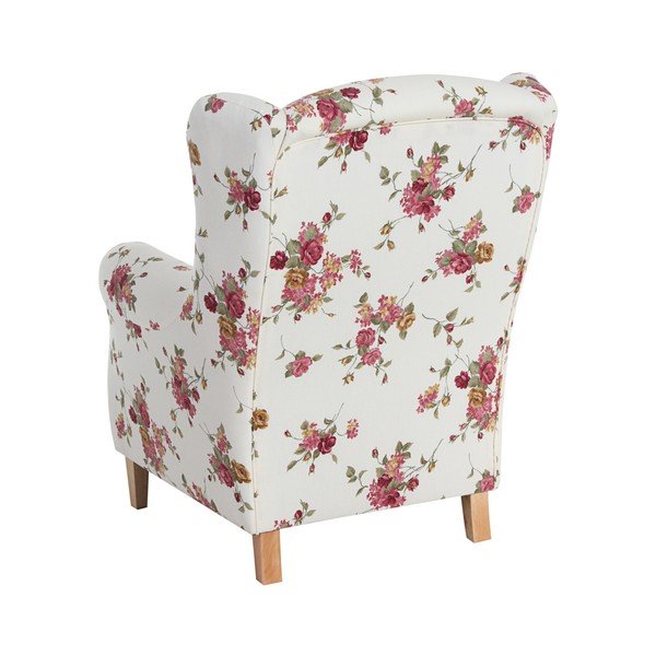 Poltrona con orecchini floreali beige Lorris Vintage - Max Winzer-image-1