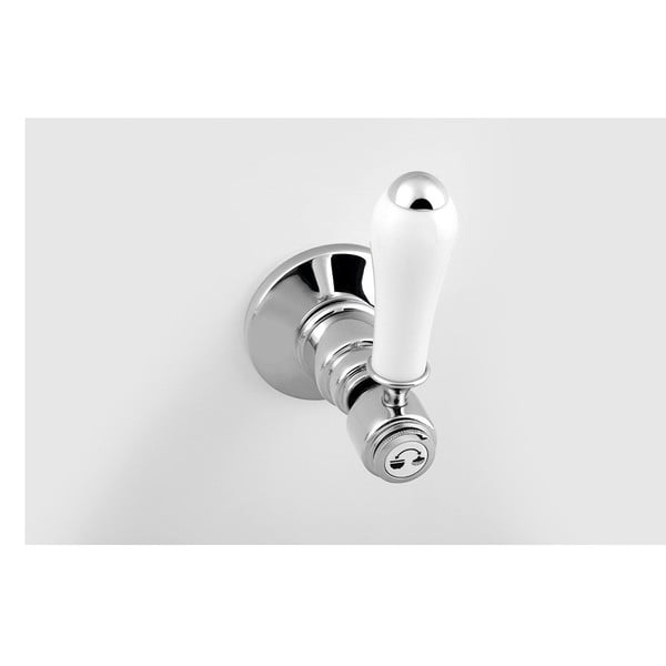 Rubinetto per doccia in argento lucido da incasso (con due uscite) Antea – Sapho-image-2