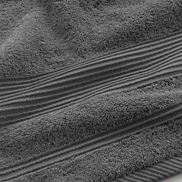 Asciugamano in spugna di cotone grigio scuro 90x150 cm Tendresse - douceur d'intérieur-image-2