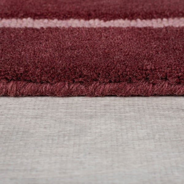 Tappeto in lana bordeaux tessuto a mano 200x290 cm Split Ombre Shaped - Flair Rugs-image-4