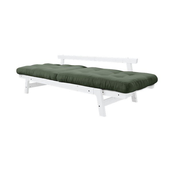 Divano variabile Bianco/Verde oliva Step - Karup Design-image-4