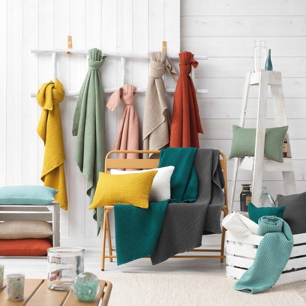 Cuscino decorativo 30x50 cm Gaufrette - douceur d'intérieur-image-1