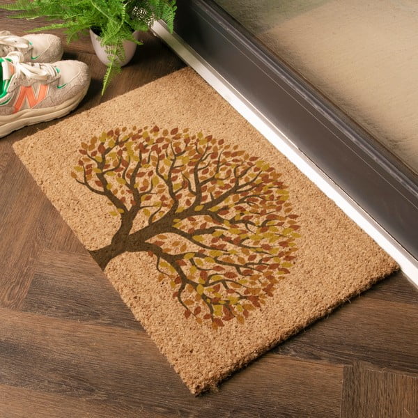 Zerbino in fibre di cocco 40x60 cm Autumnal Tree of Life – Artsy Doormats-image-1