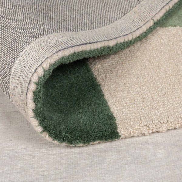 Tappeto verde in lana tessuto a mano 160x230 cm Glow Green & Blue – Flair Rugs-image-3