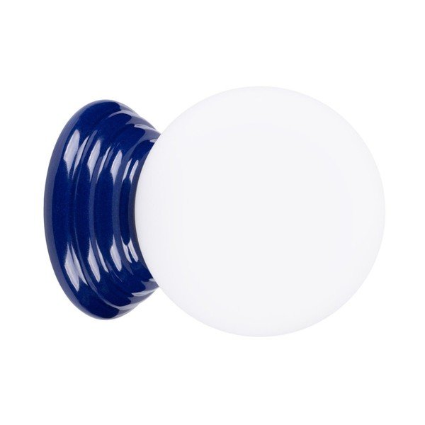 Lampada da parete blu in ceramica ø 12 cm Farsa – Sollux