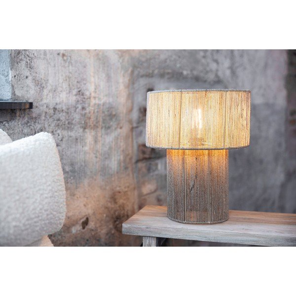 Lampada da tavolo in colore naturale con paralume in juta (altezza 38 cm) Soga - Markslöjd-image-3