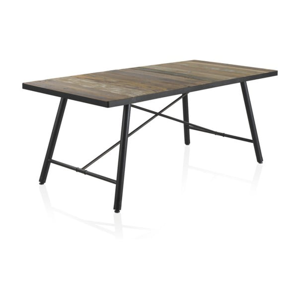 Tavolo da pranzo in legno con gambe in metallo Capri, 150 x 90 cm - Geese