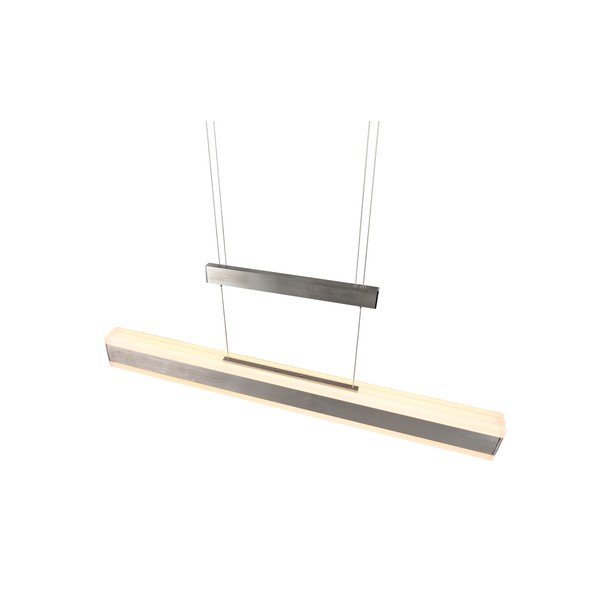 Lampadario LED color argento opaco con paralume in metallo Arcola – Trio-image-4