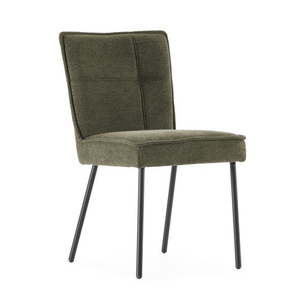 Sedie da pranzo in set verdi imbottito 2 pz Vesta – MOME