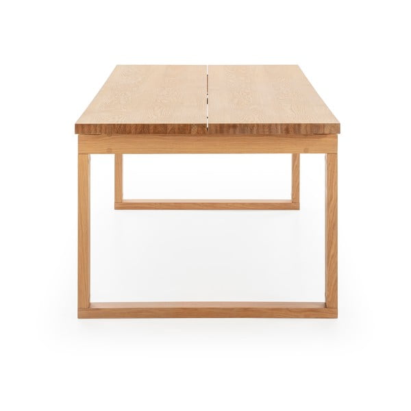 Tavolo da pranzo con piano effetto rovere 100x220 cm Rina – Marckeric-image-2