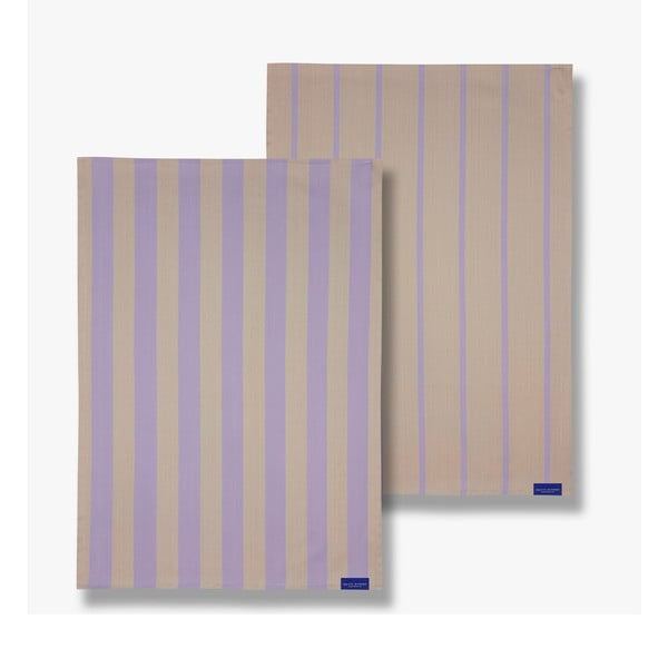 Set di 2 asciugamani in cotone 50x70 cm Stripes - Mette Ditmer Denmark