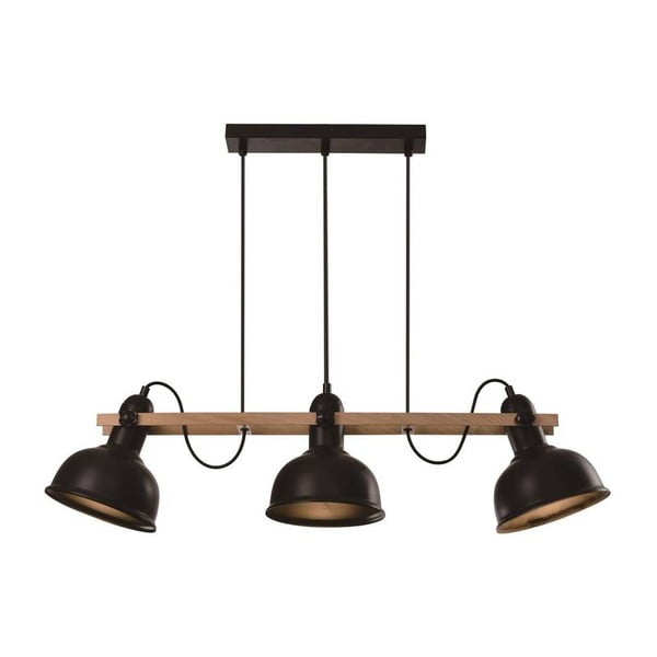 Lampada a sospensione nera con paralume in metallo 18x78 cm Reno - Candellux Lighting