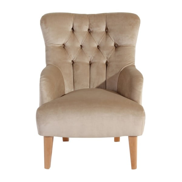 Poltrona in camoscio beige Brandon - Max Winzer-image-3