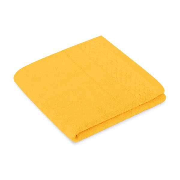 Set di asciugamani per viso e corpo tipo terry gialli in cotone 2 pz Rubrum – Restilo-image-2