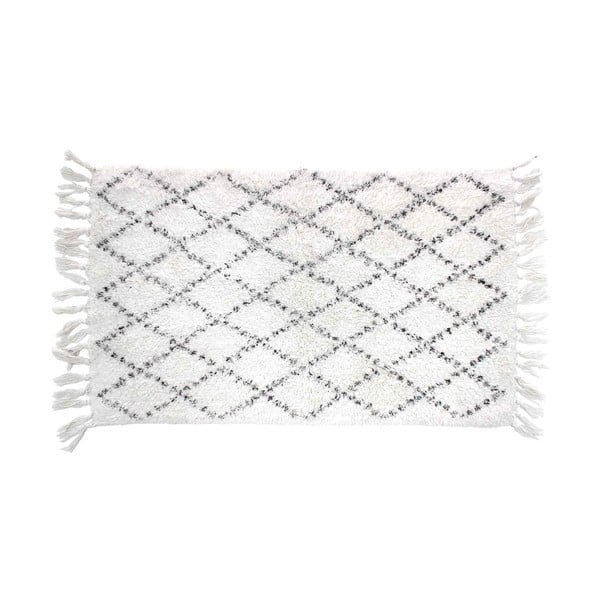 Tappetino per il bagno bianco 50x80 cm Latika – douceur d'intérieur