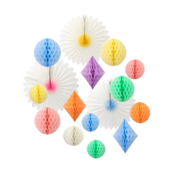 Accessori per feste in set da 16 pezzi Honeycomb Kit - Meri Meri
