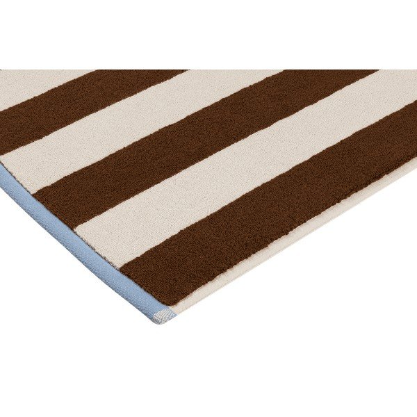 Tappetino per il bagno marrone/color crema in tessuto 50x80 cm Gobo – noo.ma-image-3