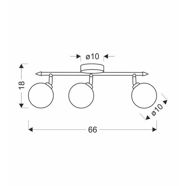 Lampada da soffitto color bronzo con paralume in vetro ø 10 cm Rodia - Candellux Lighting-image-2