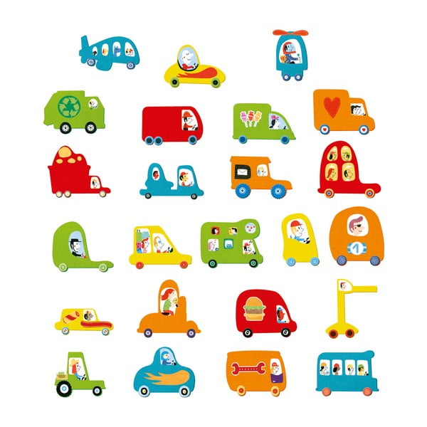 Set di adesivi per bambini Cars - Djeco