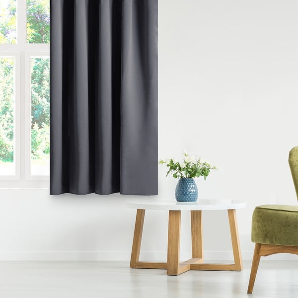 Tenda parzialmente oscurante grigio scuro 140x175 cm Kierra – Restilo-image-4