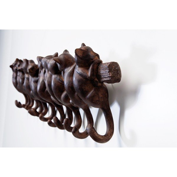 Appendiabiti da parete marrone Gatti - Kare Design-image-3