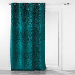 Tenda Douceur D'Intérieur Con Occhielli, Blu 140x240 Cm | Velo Sabbia Con Pompon E Parte Superiore Stampata, Certificato Oeko-Tex - 3