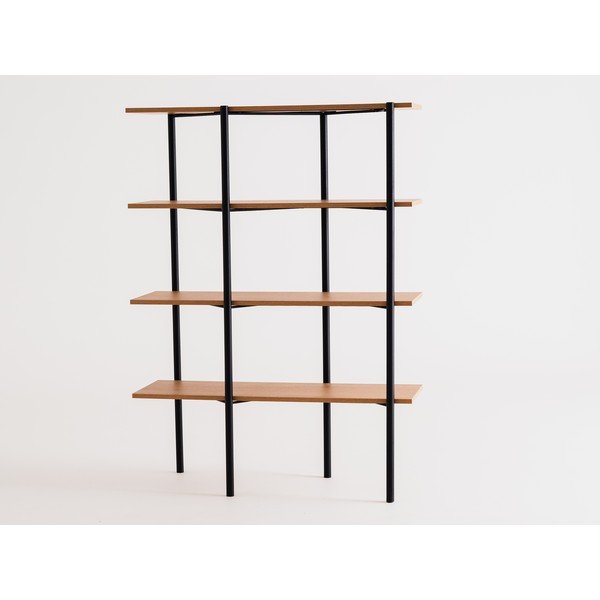 Libreria nera in rovere 110x150 cm Rave - CustomForm-image-1