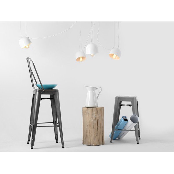 Lampada a sospensione bianca per 4 lampadine Popo - CustomForm-image-3