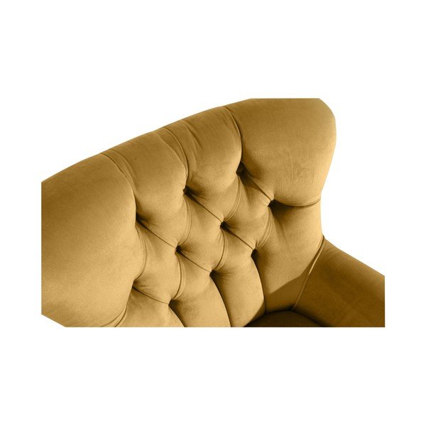Poltrona Brandon in pelle scamosciata gialla - Max Winzer-image-2