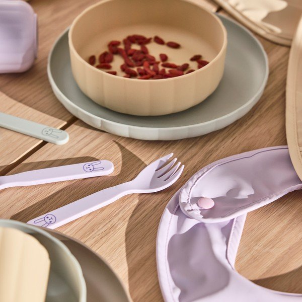 Set da pranzo per bambini in plastica 3 pz Pullo – OYOY Mini-image-1