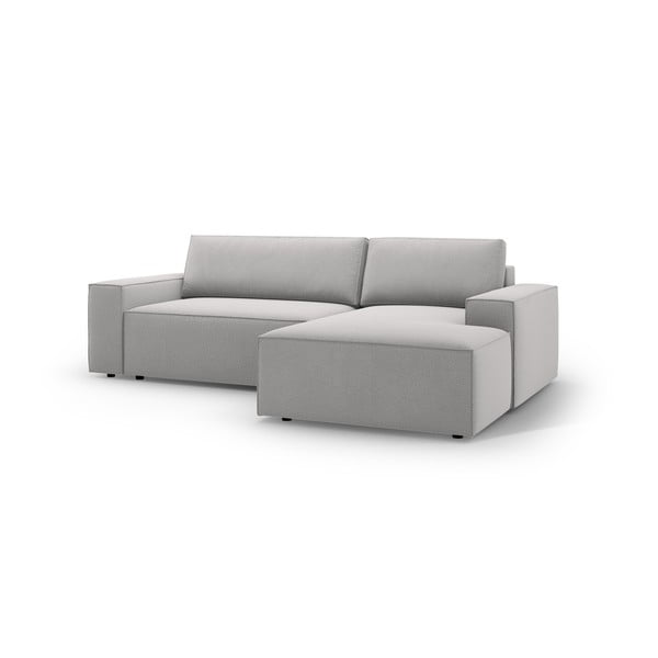 Divano letto angolare grigio chiaro (angolo destro) Jodie - Micadoni Home-image-2