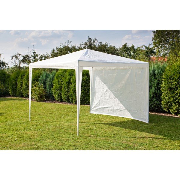 Parete laterale bianca della tenda da giardino - VETRO-PLUS-image-2