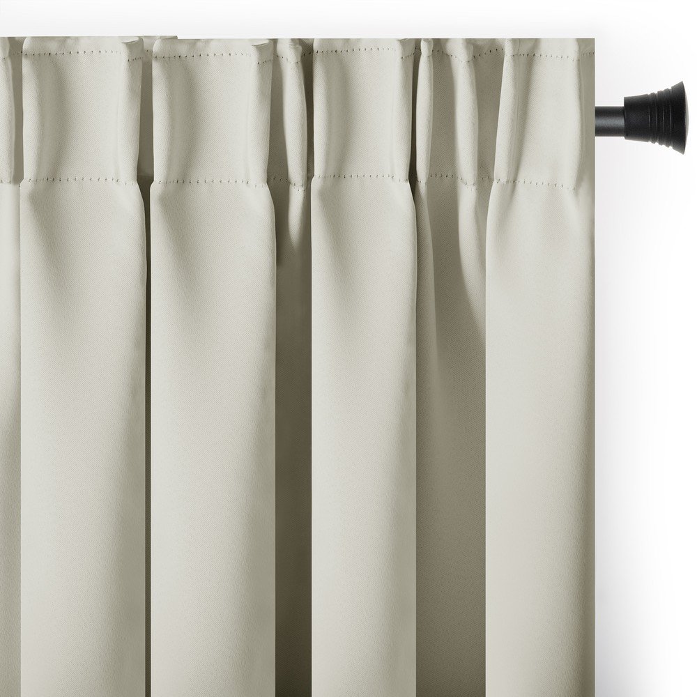 Tenda parzialmente oscurante color crema 140x175 cm Kierra – Restilo | Tende