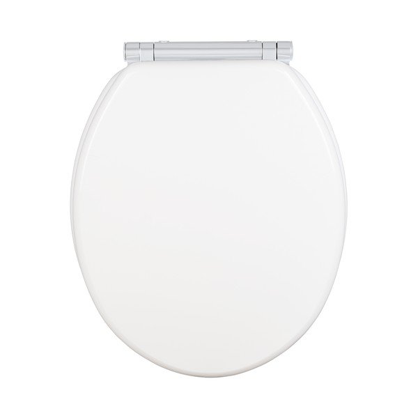 Sedile per wc bianco con chiusura automatica 37 x 43 cm Morra - Wenko