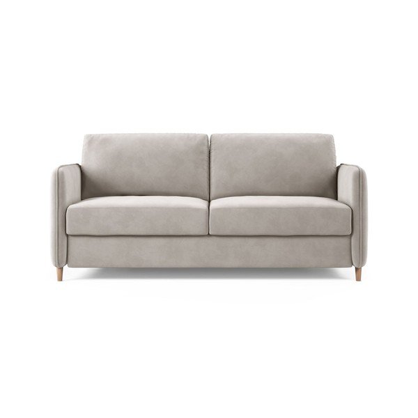 Divano beige per il riposo quotidiano con rivestimento in velluto 184 cm – Micadoni 