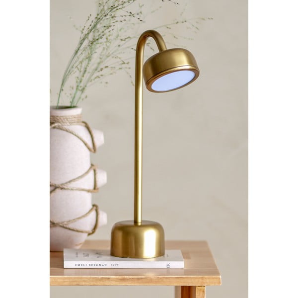 Lampada da tavolo a LED dimmerabile in oro con paralume in metallo (altezza 35,5 cm) Niko - Bloomingville-image-2