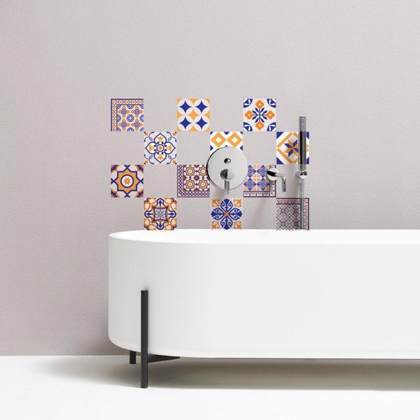 Set di 12 adesivi murali decorativi Alenna, 20 x 20 cm - Ambiance-image-4