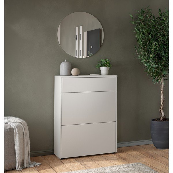 Armadietto color crema opaco 70x99x34 cm Binetto – Germania-image-1