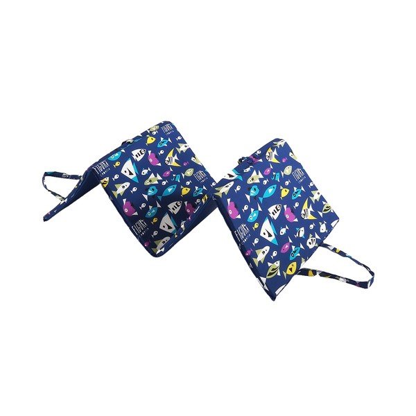 Cuscino per seduta da giardino blu per sedia a sdraio 49x137 cm   Fishes – B.E.S.