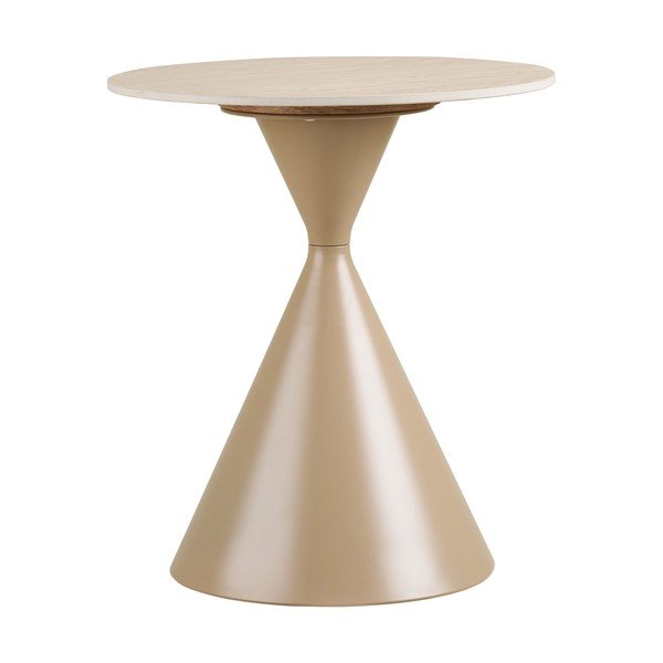 Tavolino rotondo con piano in ceramica ø 50 cm Annecy – House Nordic