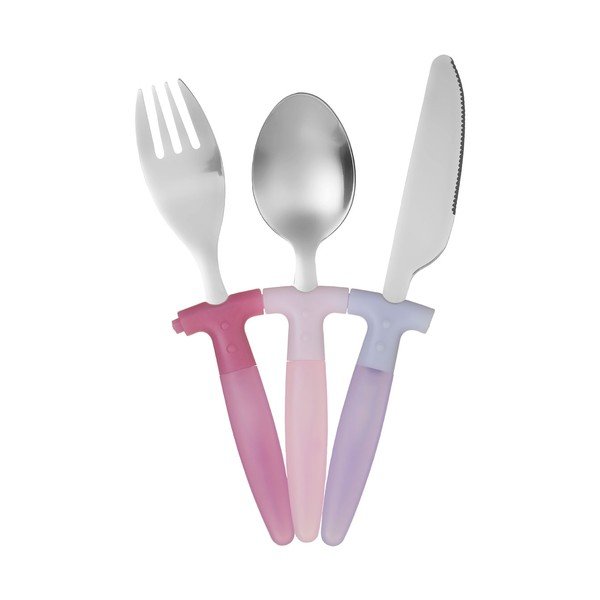 Set di posate per bambini in acciaio inox Rainbow da 3 pezzi - Premier Housewares