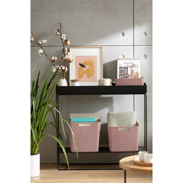 Cesto portaoggetti in plastica Jute - Curver-image-1