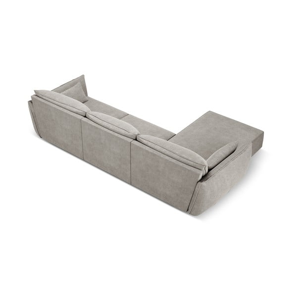 Divano angolare grigio chiaro (angolo sinistro) Vanda - Mazzini Sofas-image-3