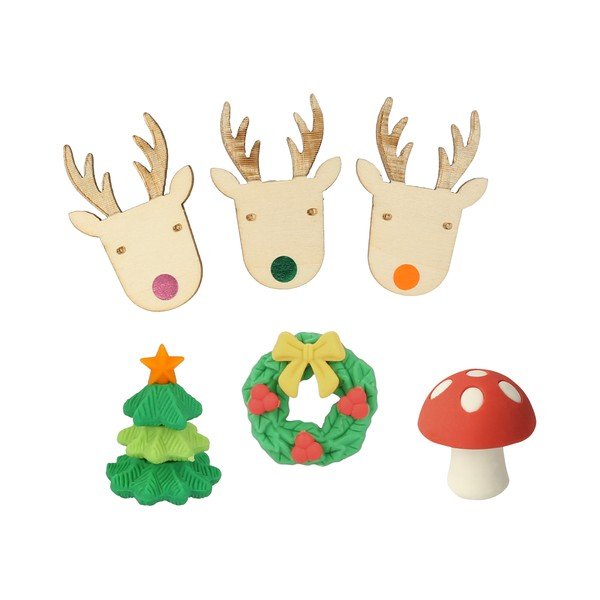 Set di 6 cracker natalizi Reindeers in Jumpers - Meri Meri-image-2