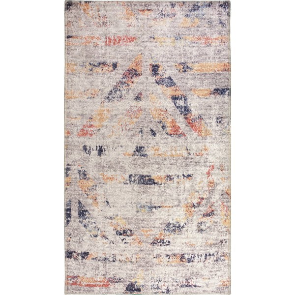 Tappeto lavabile bianco e beige 80x50 cm - Vitaus