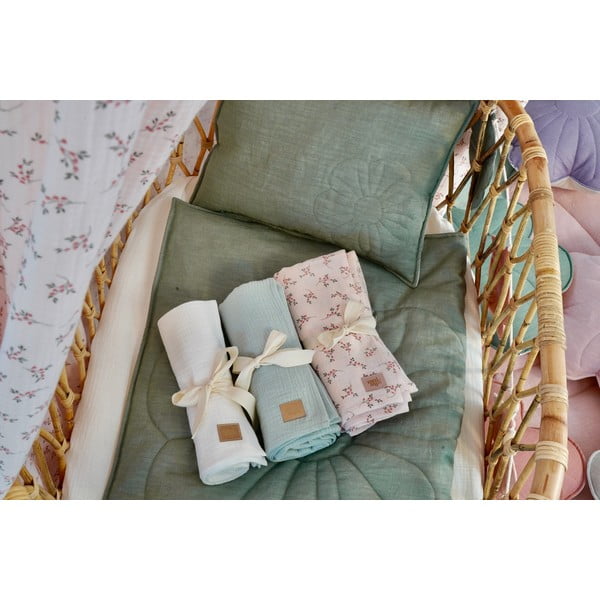 Coperta beige in mussola per neonati 100x100 cm Cream - Moi Mili-image-1