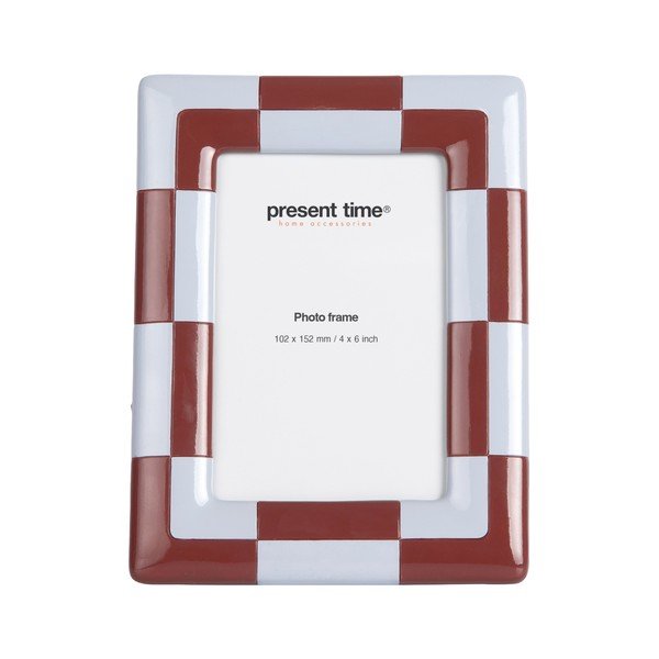 Cornice burgundy/azzurra in poliresina 16x21 cm Firenze – PT LIVING