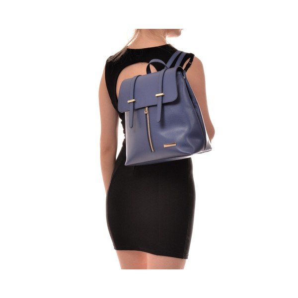 Zaino in pelle blu Angelica - Sofia Cardoni-image-2